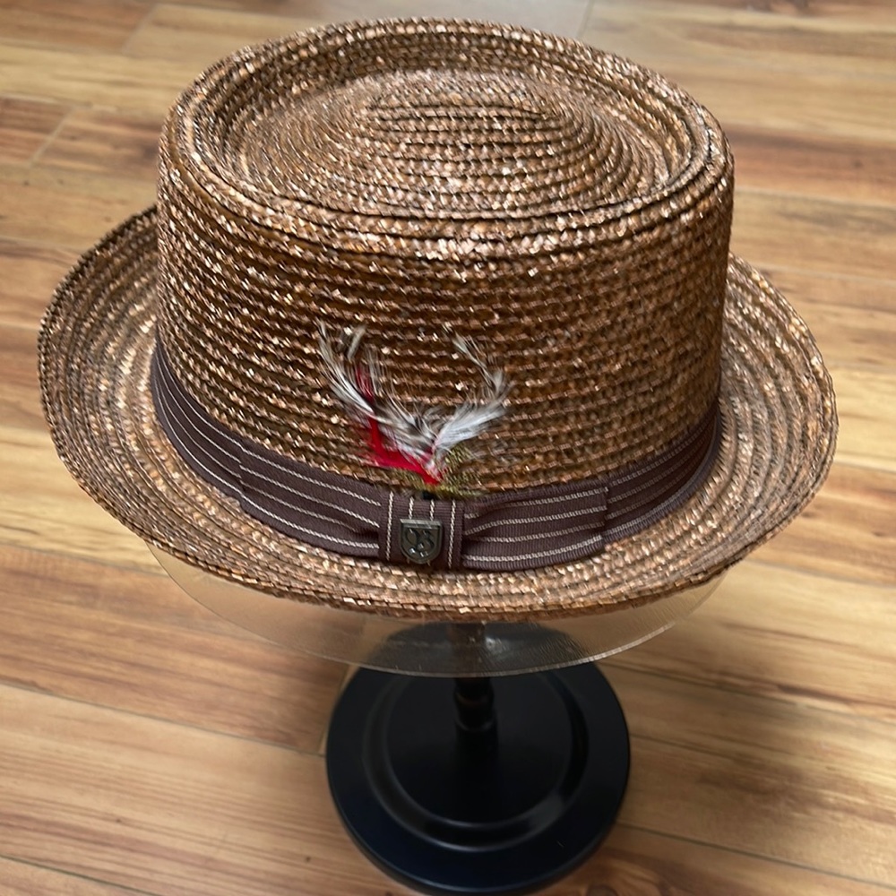 Brixton straw fedora hat